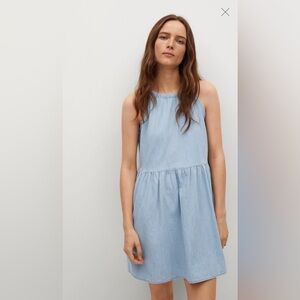 Mango Frill Cotton Dress, Size small